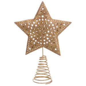 Fantastiko Gold Star Tree Topper 16x12 Cm Goud