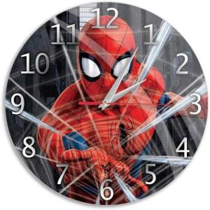 Marvel Spiderman Wall Clock Rood