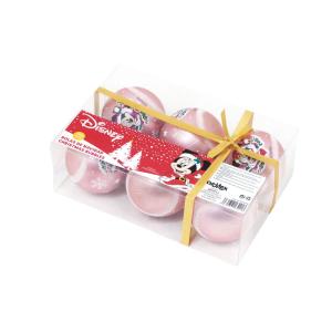Safta Christmas Balls 8 Cm Pack 6 Minnie Mouse Lucky Veelkl…