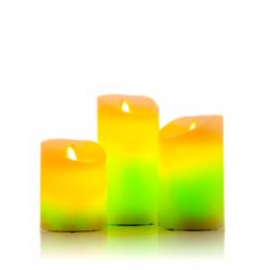 Innovagoods Flame Effect Led Candle 3 Units Geel