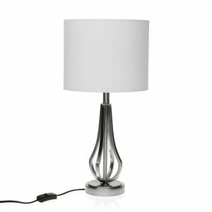 Versa Illinois Satin 25x51x25 Cm Table Lamp Zilver