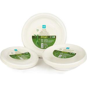 Wellhome Disposable Dishes Pack Transparant