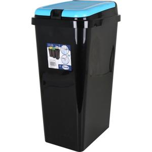 Tontarelli Bido Rectangular Trash Can 45l/blue Transparant