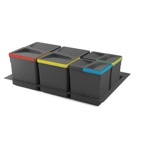 Emuca Set Of Containers With Recycle Base For Kitchen Drawe…