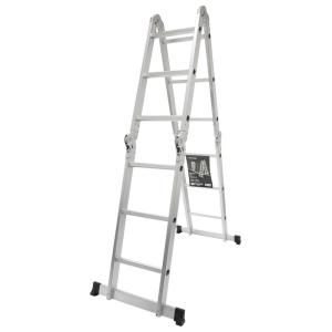 Mader 10085 Articulated Aluminum Ladder Zilver