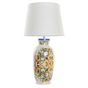 Home Decor Ceramic Lino 34x34x67 Cm Table Lamp Transparant