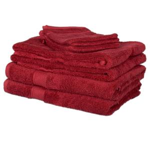 Milton & Oldbrook 8-delige Handdoekenset Edmont Red