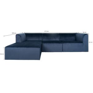 House Collection Velvet Hoekbank Marit Lounge Sofa Links Do…