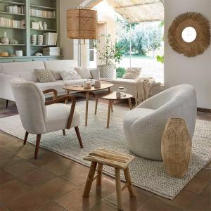 Eazy Living Fauteuil Amalie Wit Teddy