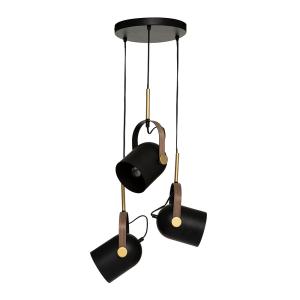 Eazy Living Hanglamp 3 Lampenkappen Enis Zwart