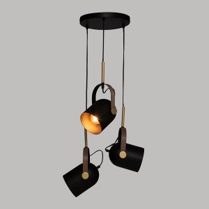 Eazy Living Hanglamp 3 Lampenkappen Enis Zwart