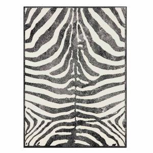 Leva Vloerkleed 180 cm x 260 cm Zebra Zwart